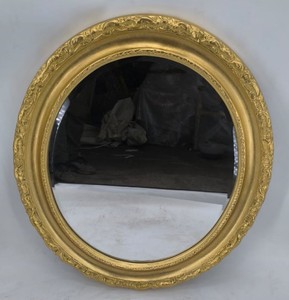 Casa Padrino Barock Spiegel Gold H. 75 cm - Prunkvoller Barockstil Wandspiegel