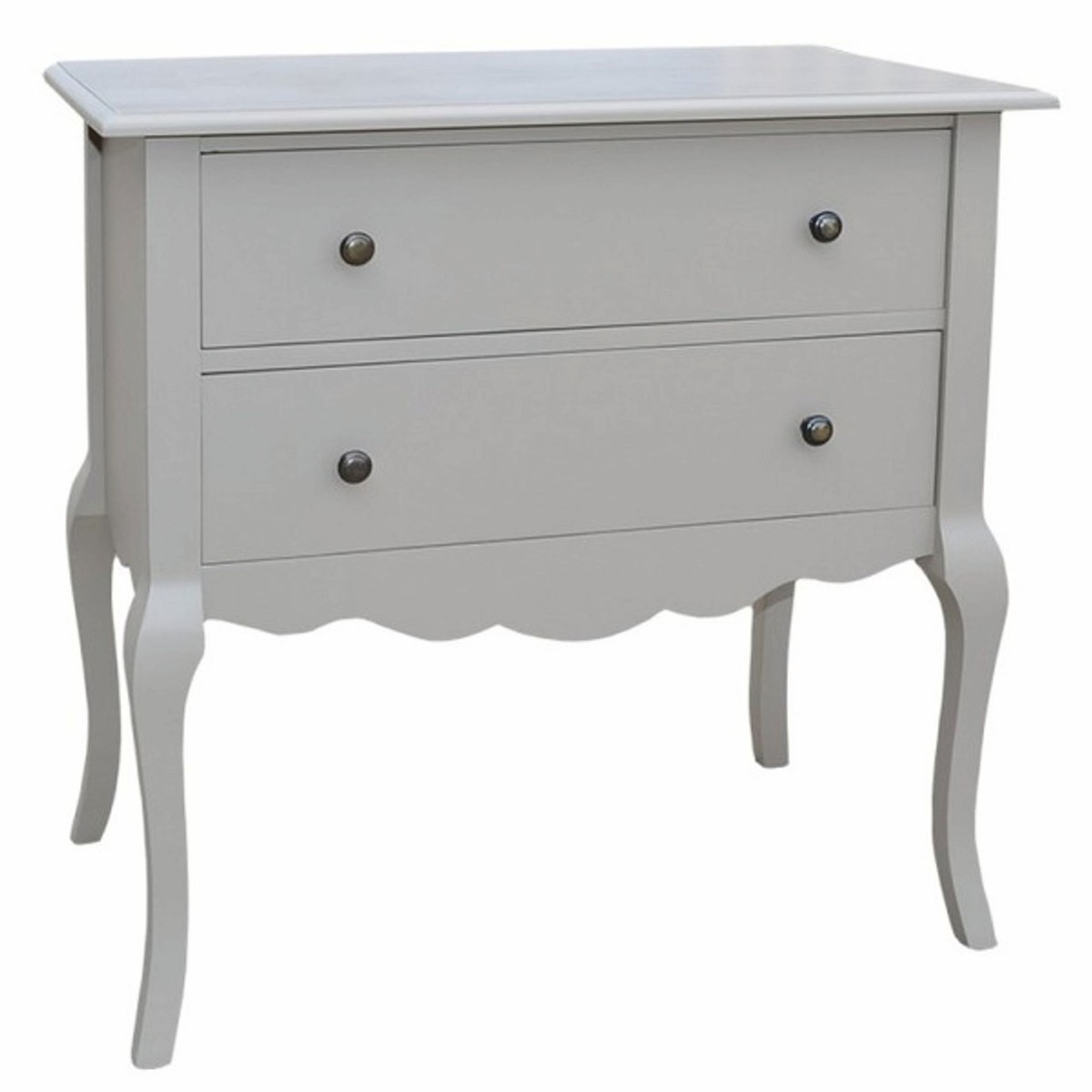 Casa Padrino cassettone barocco con 2 cassetti grigio 80 cm - Mobili barocchi Casa Padrino cassettone barocco con 2 cassetti grigio 80 cm - Mobili barocchi