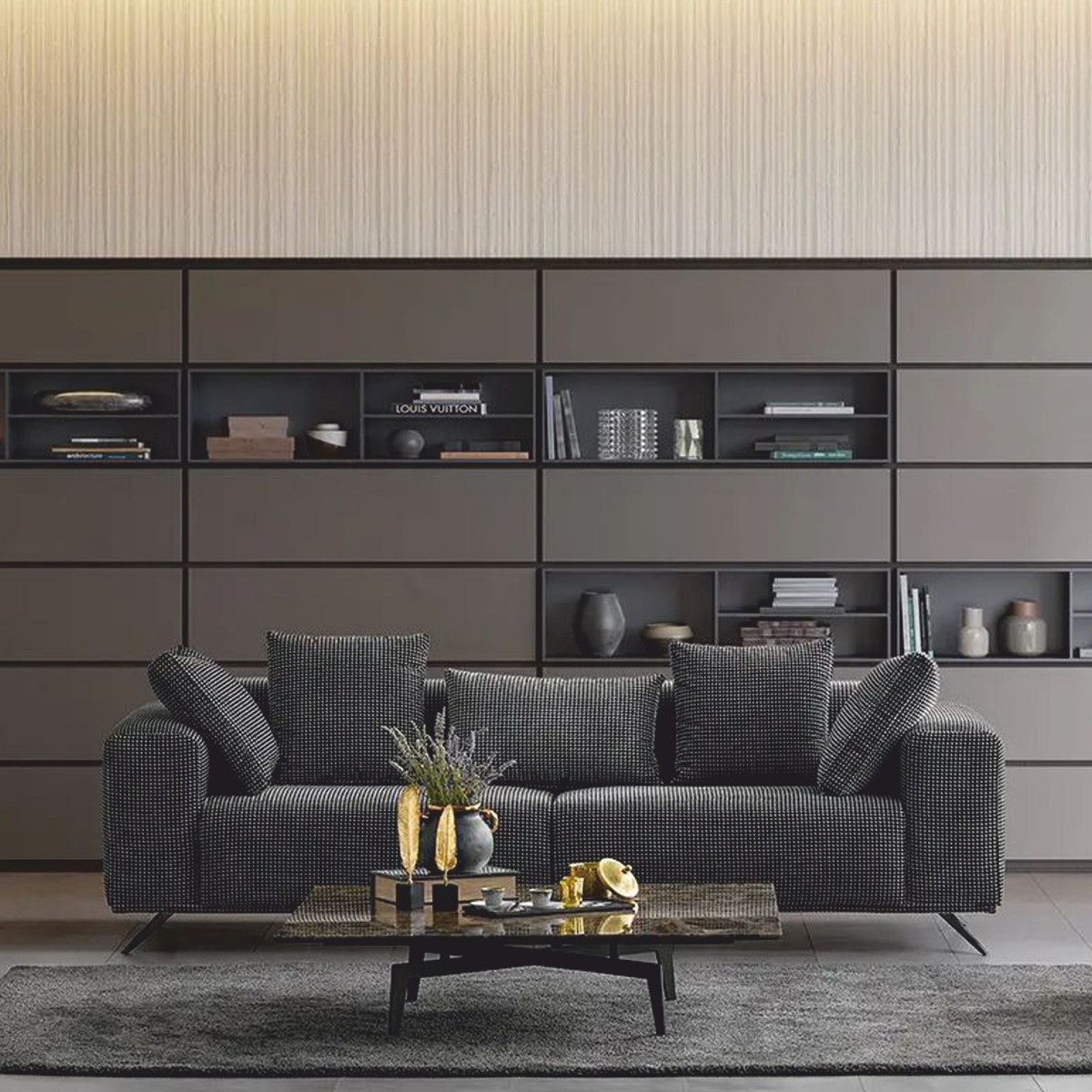 Casa Padrino Luxury Sofa Black 229 cm - Luxury Living Room & Hotel Furniture Casa Padrino Luxury Sofa Black 229 cm - Luxury Living Room & Hotel Furniture