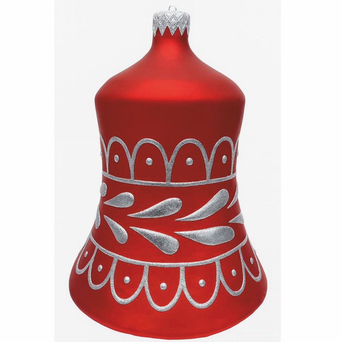 Casa Padrino XXL Decorative Christmas Tree Bauble Red / Silver H. 99 cm - Christmas Decoration Casa Padrino XXL Decorative Christmas Tree Bauble Red / Silver H. 99 cm - Christmas Decoration