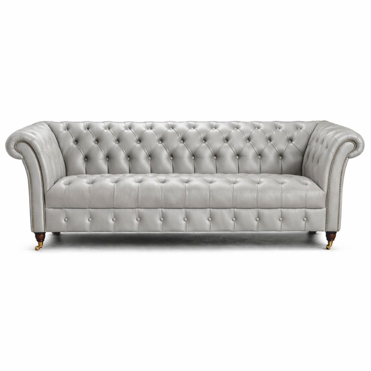 Casa Padrino luxury Chesterfield Leather 3 Seater Sofa Light Gray 235 cm - Genuine Leather Furniture
Casa Padrino luxury Chesterfield Leather 3 Seater Sofa Light Gray 235 cm - Genuine Leather Furniture