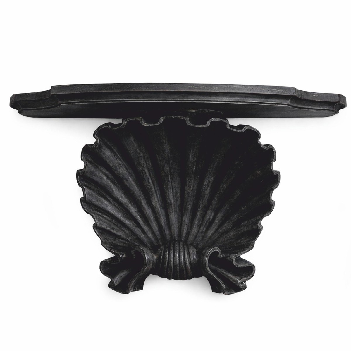 Prunkvolle Luxus Barock Massivholz Wandkonsole Antik Schwarz Prunkvolle Luxus Barock Massivholz Wandkonsole Antik Schwarz