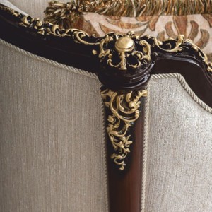 Casa Padrino Luxury Baroque Living Room Set - Natural / Dark Brown