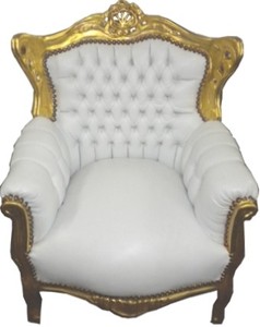 4250427832999 - Barock Kinder Sessel Weià Gold - Barock Kinder Möbel 4250427832999 - Barock Kinder Sessel Weià Gold - Barock Kinder Möbel