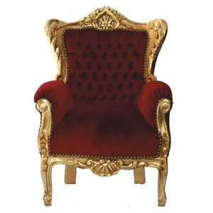 4250427833040 - Barock Kinder Sessel Bordeauxrot   Gold - Barock Kinder MÃ¶bel