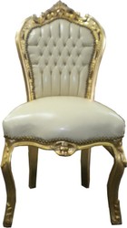 4250427844350 - Barock Esszimmer Stuhl Creme   Gold - MÃ¶bel