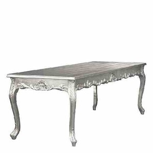 4250427832968 - Barock Esstisch Silber 160cm - Esszimmer Tisch - Möbel Esstisch 4250427832968 - Barock Esstisch Silber 160cm - Esszimmer Tisch - Möbel Esstisch