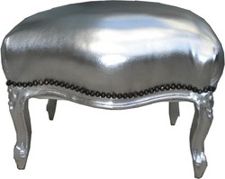 4250427864532 - Barock Sitzhocker Silber   Silber Medium