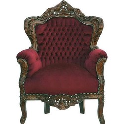 4250427847436 - Barock Sessel King Bordeaux Braun 4250427847436 - Barock Sessel King Bordeaux Braun