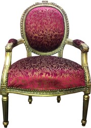 4250427847535 - Salon Stuhl Violett Muster   Gold Mod2