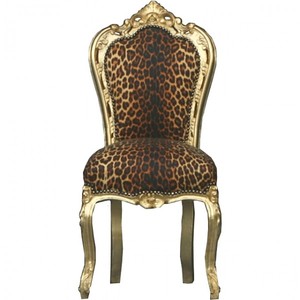 4250427863153 - Barock Esszimmer Stuhl Leopard   Gold - MÃ¶bel