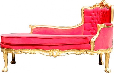 4250427868547 - Barock Chaiselongue Palace Rot Gold Bling Bling