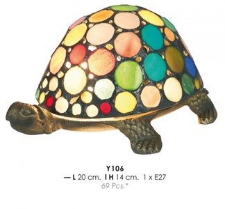 4250427870267 - Tiffany Tischleuchte Schildkröte Bunt Ø 20 x H 14 cm - Tiffany Deko Leuchten 4250427870267 - Tiffany Tischleuchte Schildkröte Bunt Ø 20 x H 14 cm - Tiffany Deko Leuchten