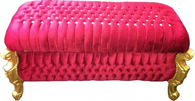 4250427871479 - Barock Sitzbank (Truhe) Bordeaux Gold mit Bling Bling Steinen 4250427871479 - Barock Sitzbank (Truhe) Bordeaux Gold mit Bling Bling Steinen