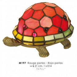 4250427871486 - Tiffany Tischleuchte Schildkröte Rot Ø 21cm - Tiffany Deko Lampen 4250427871486 - Tiffany Tischleuchte Schildkröte Rot Ø 21cm - Tiffany Deko Lampen