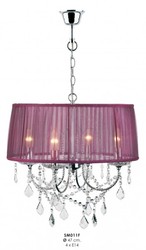 4250427872025 - Barock Kristall Kronleuchter Lila Durchmesser Ã 47 cm - Barock Leuchten