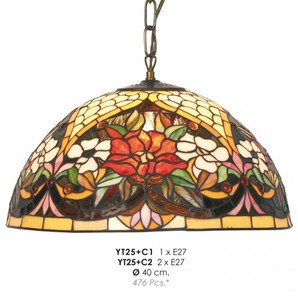 4250427872452 - Tiffany Pendelleuchte à 40 cm - Handgefertigte Tiffany Hängeleuchte 4250427872452 - Tiffany Pendelleuchte à 40 cm - Handgefertigte Tiffany Hängeleuchte