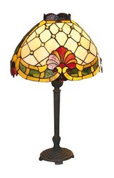 4250427872506 - Tiffany Tischleuchte 34 x 21 cm - Handgefertigte Tiffany Hockerleuchte - Tiffany Leuchten 4250427872506 - Tiffany Tischleuchte 34 x 21 cm - Handgefertigte Tiffany Hockerleuchte - Tiffany Leuchten