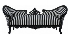 4250427838717 - Barock Sofa Garnitur Vampire Gold Muster Satin - Limited Edition - UNIKAT