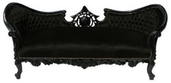 4250427883885 - Barock Sofa Vampire Schwarz Schwarz - Limited Edition - Lounge Couch 4250427883885 - Barock Sofa Vampire Schwarz Schwarz - Limited Edition - Lounge Couch