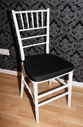 4250427889207 - Designer Acryl Stuhl inkl Sitzkissen WeiÃ Schwarz - Ghost Chair white - Polycarbonat MÃ¶bel - Polycarbonat Stuhl - Acryl MÃ¶bel - Geisterstuhl