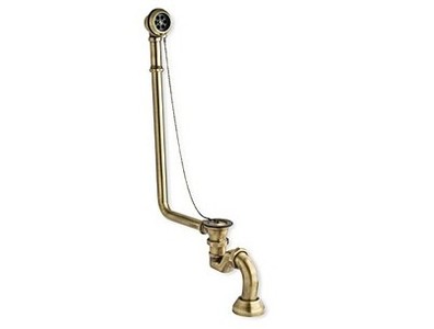4250427889726 - Ab und Ãberlauf System inkl Siphon fÃ¼r Nostalgie Badewanne Sicilia Toscane San Sebastian Roma - Altgold