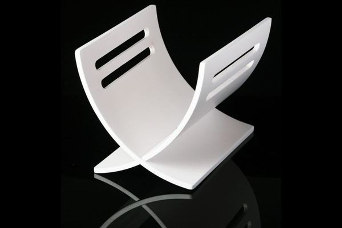 4250427896427 - Designer ZeitungsstÃ¤nder Klavierlack WeiÃ (265 x28x36cm)