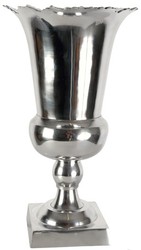 4250828301568 - Designer Vase aus poliertem Aluminium silber HÃ¶he 405 cm Breite 225 cm - wunderschÃ¶ne Vase Deko Vase