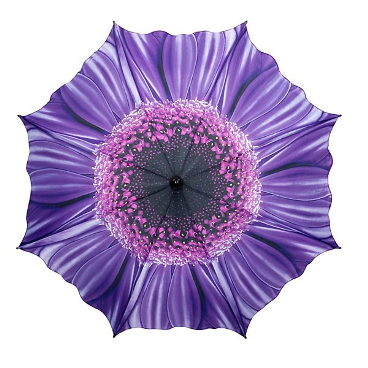 MySchirm designer umbrella with floral motif in purple Elegant