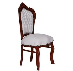 4250828303012 - Barock Esszimmer Stuhl WeiÃ   Braun Lederoptik - Barock MÃ¶bel