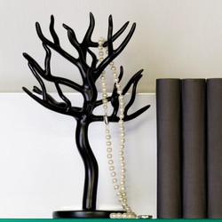 4250828305719 - Schmuckhalterbaum schwarz aus Polyresin Höhe 30cm Breite 23cm Tiefe 16cm - Schmuckständer Schmuckbaum 4250828305719 - Schmuckhalterbaum schwarz aus Polyresin Höhe 30cm Breite 23cm Tiefe 16cm - Schmuckständer Schmuckbaum
