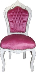 4250828306617 - Barock Esszimmer Stuhl Rosa   WeiÃ - MÃ¶bel Interior