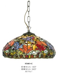 4250828306662 - Handgefertigte Tiffany Pendelleuchte Hängeleuchte von Durchmesser 40 cm 1-Flammig - Leuchte Lampe 4250828306662 - Handgefertigte Tiffany Pendelleuchte Hängeleuchte von Durchmesser 40 cm 1-Flammig - Leuchte Lampe
