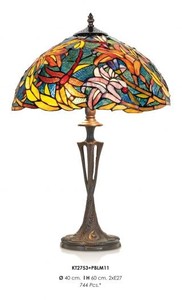 4250828307133 - Handgefertigte Tiffany Hockerleuchte Tischleuchte Höhe 60 cm Durchmesser 40 cm - Leuchte Lampe 4250828307133 - Handgefertigte Tiffany Hockerleuchte Tischleuchte Höhe 60 cm Durchmesser 40 cm - Leuchte Lampe