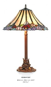 4250828307324 - Handgefertigte Tiffany Hockerleuchte Tischleuchte Höhe 61 cm Durchmesser 40 cm - Leuchte Lampe 4250828307324 - Handgefertigte Tiffany Hockerleuchte Tischleuchte Höhe 61 cm Durchmesser 40 cm - Leuchte Lampe