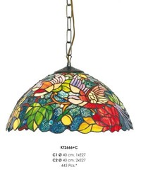 4250828307843 - Handgefertigte Tiffany Pendelleuchte Hängeleuchte Durchmesser 40 cm 1-Flammig - Leuchte Lampe 4250828307843 - Handgefertigte Tiffany Pendelleuchte Hängeleuchte Durchmesser 40 cm 1-Flammig - Leuchte Lampe