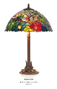 4250828307867 - Handgefertigte Tiffany Hockerleuchte Tischleuchte Höhe 61 cm Durchmesser 40 cm - Leuchte Lampe 4250828307867 - Handgefertigte Tiffany Hockerleuchte Tischleuchte Höhe 61 cm Durchmesser 40 cm - Leuchte Lampe