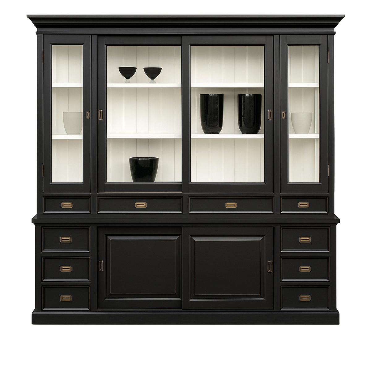 Large Shabby chic country house style cabinet with 5 doors and 10 drawers - buffet cabinet - wardrobe dining room Large Shabby chic country house style cabinet with 5 doors and 10 drawers - buffet cabinet - wardrobe dining room