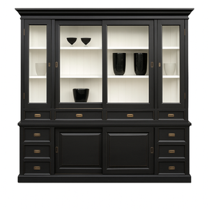 4250828309861 - GroÃer Shabby Chic Landhaus Stil Schrank mit 5 Türen und 10 Schubladen - Buffetschrank - Schrank Esszimmer 4250828309861 - GroÃer Shabby Chic Landhaus Stil Schrank mit 5 Türen und 10 Schubladen - Buffetschrank - Schrank Esszimmer