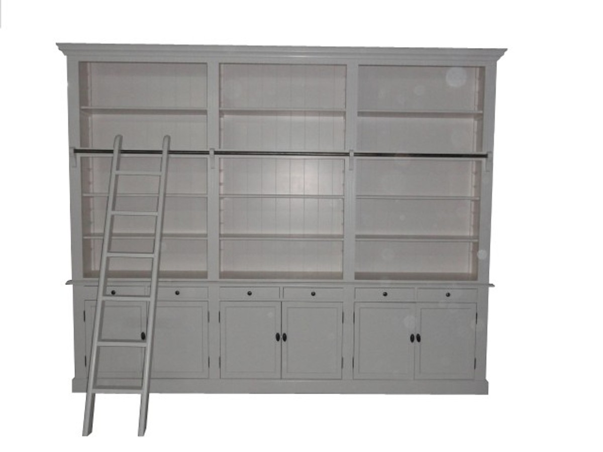 Bookcase In Country Style B 300 X D 36 X H 240 With Ladder H