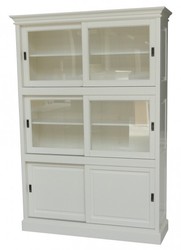4250828310003 - GroÃer Shabby Chic Landhaus Stil Schrank mit 3 TÃ¼ren - Buffetschrank - Schrank Esszimmer - SchiebetÃ¼renschrank
