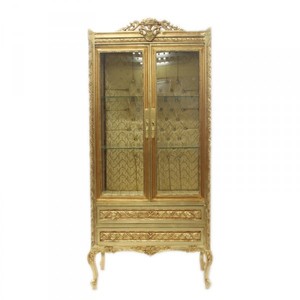 4252006228285 - Barock Vitrine Gold ModF4 - Doppel Vitrinenschrank