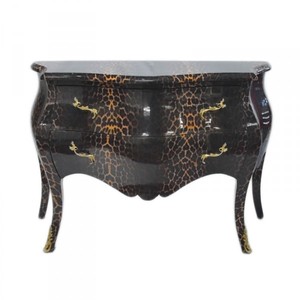 4251549314790 - Barock Kommode in Leopard Look 4251549314790 - Barock Kommode in Leopard Look