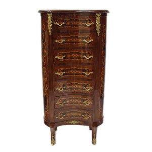 4250828310317 - Barock Kommode mit 7 Schubladen Model - Mahagoni