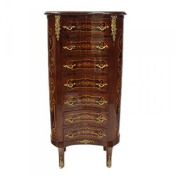 4250828310317 - Barock Kommode mit 7 Schubladen Model - Mahagoni