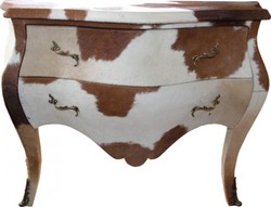 4252006267970 - Barock Kommode Kuhfell Braun WeiÃ - Unikat