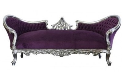 4250828310461 - Barock Sofa Vampire Lila Silber