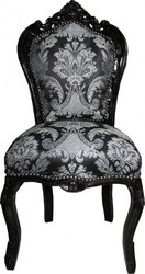 4250828311116 - Barock Esszimmer Stuhl Schwarz Muster   Schwarz