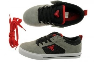Fallen Clipper Skate Shoes Grey / BLK / RED
