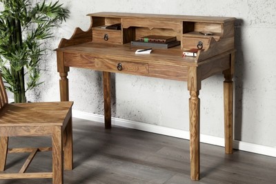4250427890487 - Barock Sekretär mit Schubladen aus edlem Sheeshamholz - Schreibtisch - Sekretär Konsole - Luxus Qualität 4250427890487 - Barock Sekretär mit Schubladen aus edlem Sheeshamholz - Schreibtisch - Sekretär Konsole - Luxus Qualität